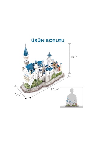 National Geographic 121 Parça 3d Puzzle Neuschwanstein Kalesi.