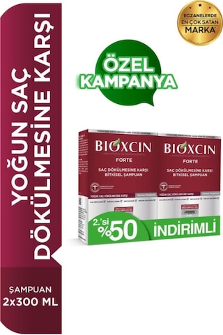 Saç Dökülmesine Karşı 2'li Şampuan 300 Ml