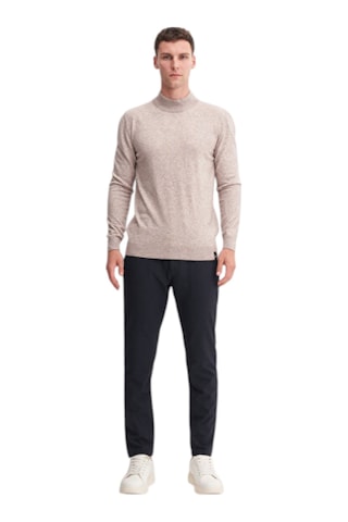 Cazador Slim Fit Courspoun Premium Yarım Balıkçı Kazak Bej Melanj