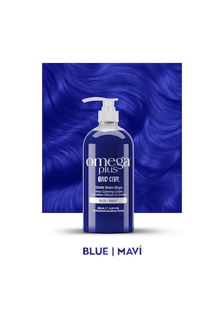 Omega Plus Bad Girl Mavi Amonyaksız Renkli Saç Boyası 250ml