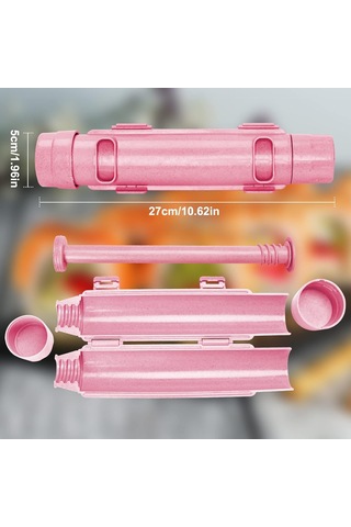 Pxcl Suşi Makinesi, Suşi Bazukası, Suşi Dıy Yapma Makinesi Sebze Pembe