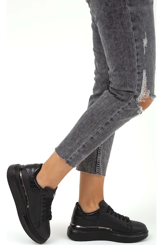 Tamer Tanca Kadın Vegan Siyah Sneakers & Spor Ayakkabı Siyah