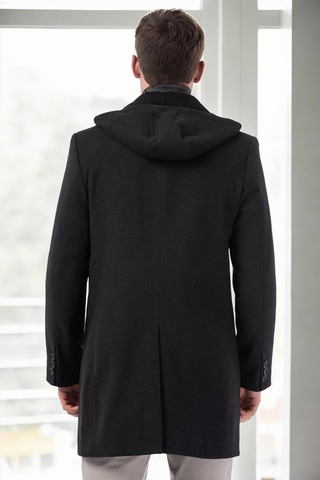 Plt9376 Dewberry Erkek Palto-antrasit Antrasit