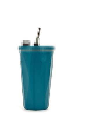 Xiyyadms 600ml Mavi 304 Paslanmaz Çelik Isı/sıcaklık Saklama Özelliği Lipli Büyük Kapasiteli Araba/kahve Bardakası Diamant Kesim Desenli Diğer