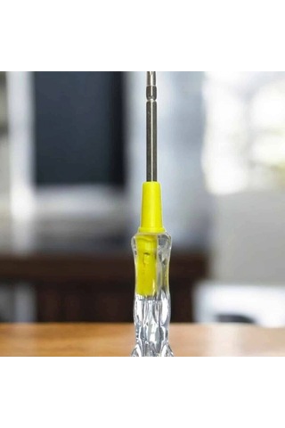 Çift Başlıklı Şeffaf Kontrol Kalemi 110v-220v Neon Lambalı Elektrik Test Cihazı
