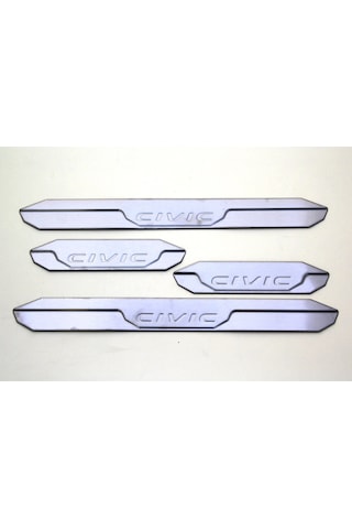 Honda Civic Fc5 Krom Kapı Eşiği 4 Prç. 2016 ve Üzeri P.Çelik N11.6444