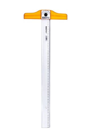Brons Br-114 75 Cm Oynar Başlıklı T Cetvel Şeffaf