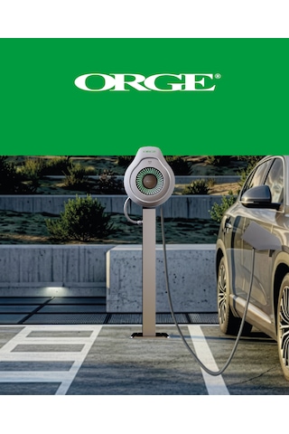 Orge Round Base Soketli 22 Kw Trifaze Type 2 Elektrikli Araç Şarj Istasyonu 11-22kw