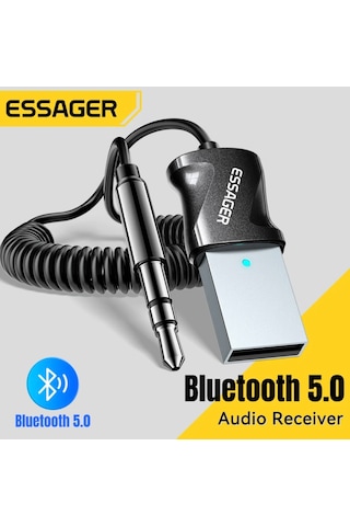 Bluetooth 5.0 Aux 3.5 Mm Araç Kiti Yeni Nesil Şık Hızlı Son Nesil