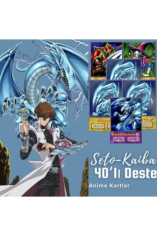 Yu-gi-oh Seto Kaiba 40'lı Anime Deste