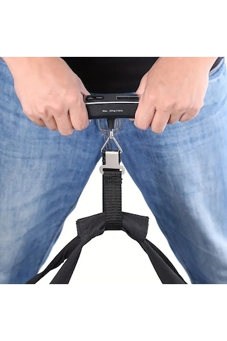 Dancemonkey Taşınabilir Elektronik Bagaj Tartısı, Ev Seyahat Şarj Bagaj Tartısı Siyah, Küçük Ve Hafif Siyah