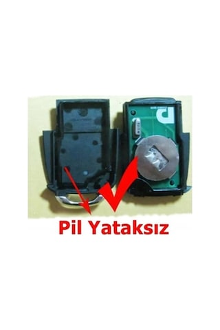 Volkswagen Tipli Akıllı Kumanda Kabı Anahtar Kabı Pil Yataksız