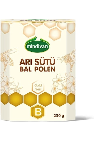 Mindivan Arı Sütü Bal Polen Bebe 230g