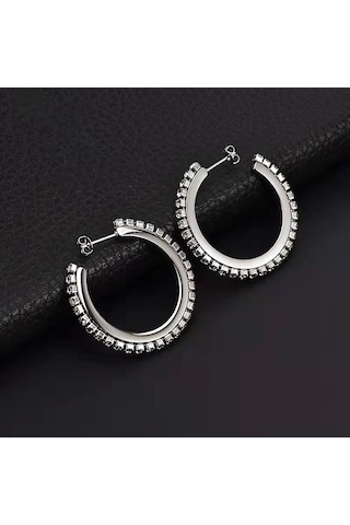 Lee Cooper Lc.e.01296.330 Zirkon 26mm Kadın Küpe