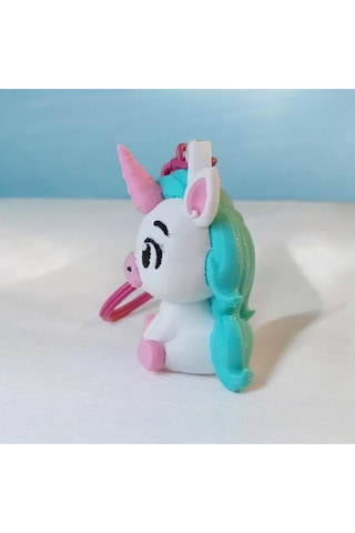 Unicorn Anahtarlık Mavi 3adet Mavi