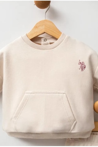 U.S. Polo Assn. 2li Takım Bej-12707 Bej