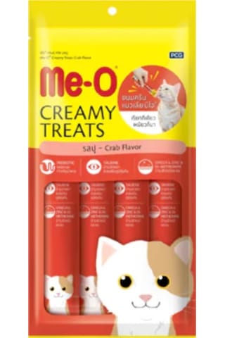 Me-O Creamy Treats Yengeçli Kedi Ödülü 4 x 15 G