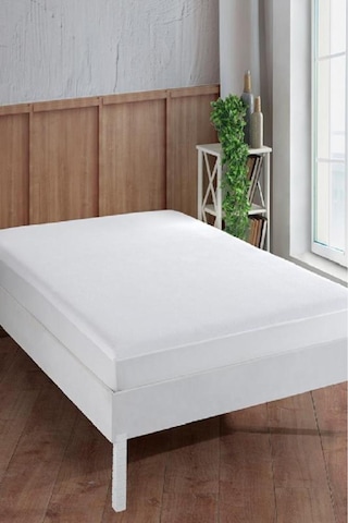 Bebesi Pamuk Fitted Alez 160x200+30 Cm Sıvı Geçirmez Lastikli Battal Boy Xl Beyaz