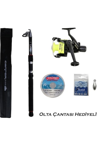 Carper 300 Olta Kamışı Ys 5000 Olta Makinesi Misinalı Tam Takım Olta Seti