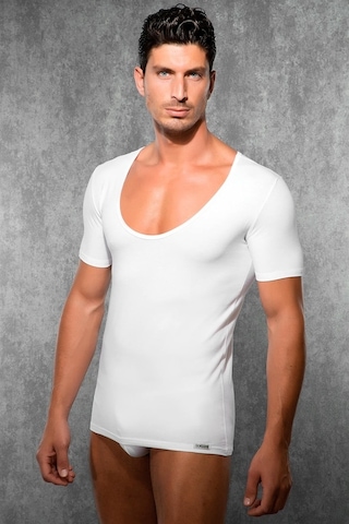 Doreanse Erkek Modal Geniş Yaka Kısa Kollu T Shirt 2520