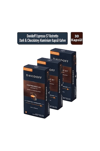 Davidoff Espresso 57 Ristretto Dark & Chocolatey Kapsül Kahve 3 x 10'lu