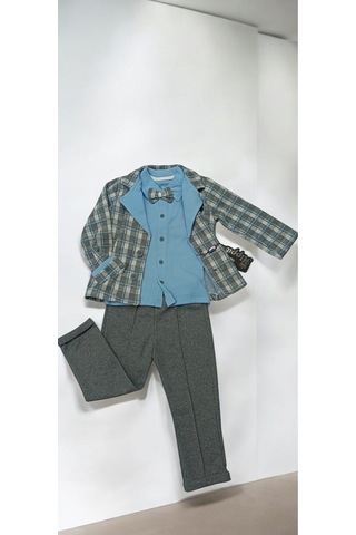 Çocuk Ceketli 3lü Takım Renkli