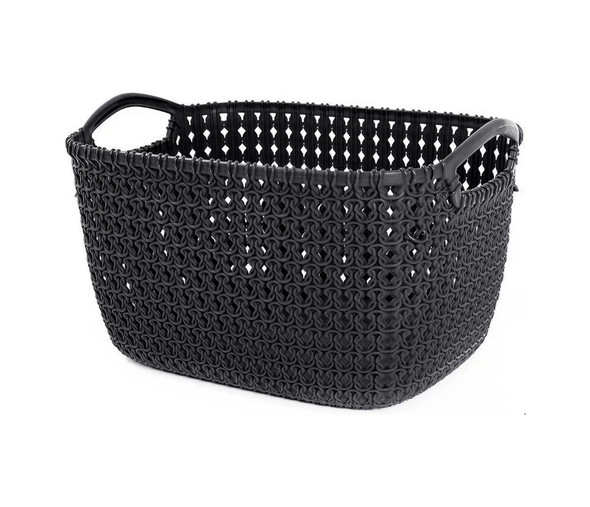 Elfplast Plastik Saplı Saklama Sepeti 171637060 Grafit