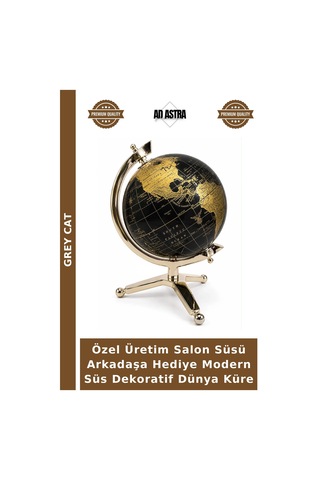 Özel Üretim Salon Süsü Arkadaşa Hediye Modern Süs Dekoratif Dünya Küre