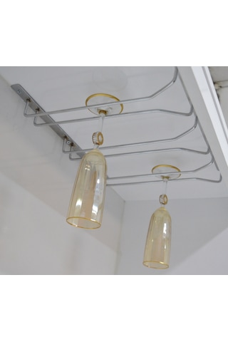 Krom 3 Bölmeli V Bardaklık Kadehlik