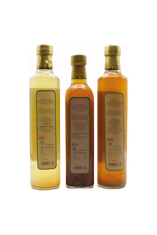 Organik Elma Sirkesi 500 Ml, Alıç Sirkesi 500 Ml, Üzüm Sirkesi 500 Ml Set