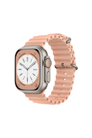 Fitcase Apple Uyumlu  Watch 42/44/45/49 MM Ocean Silikon Kordon