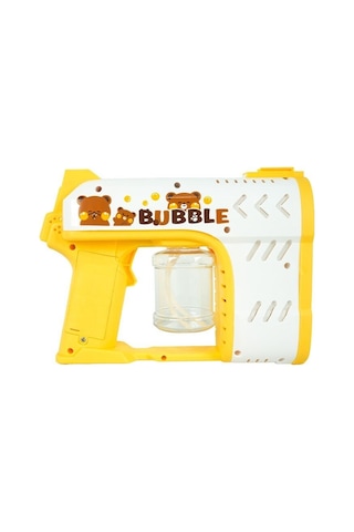 Bubble Blaster Işıklı Ve Müzikli Çift Başlıklı Köpük Tabancası Double Head Bubble Gun - Sarı