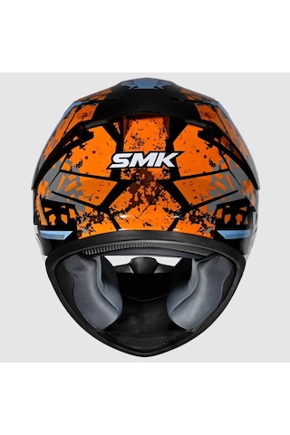 Smk Stellar-s01 Flare Kapalı Kask Gl275 Mavi Turuncu