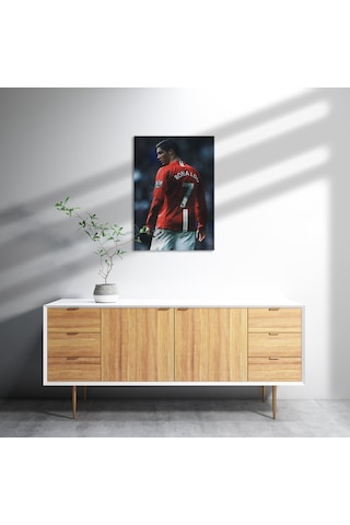 Cakasepetim Manchester United 7 Numara Ronaldo Ahşap Mdf Tablo