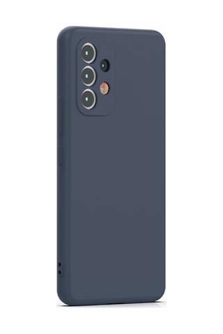 Samsung Galaxy Uyumlu A33 5g Esnek Dayanıklı Soft Tasarım Kılıf Ve Tam Kaplayan Ekran Koruyucu Col177964-lacivert