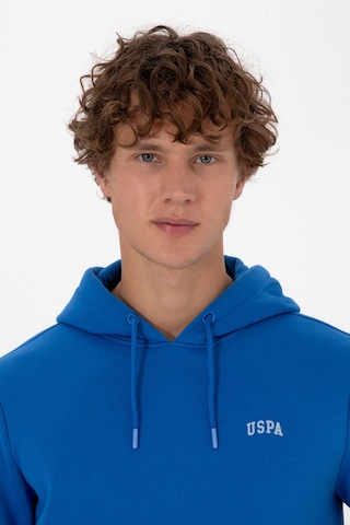 U.S. Polo Assn. Erkek Regular Fit Kapüşonlu Şardonlu Saks Basic Sweatshirt 50315582-VR032