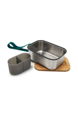Black Blum Paslanmaz Çelik Sandviç Kutusu, 1.25l Doğal Bambu Kapak, Çevre Dostu, Bpa Içermez Saklama Kapları Yeşil 189437472