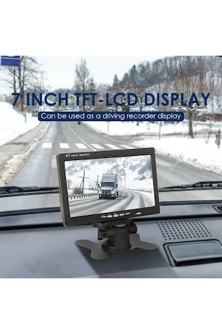 7 Inç Ekran + 4 LED Gece Görüş Geri Vites Kamera Ikisi Bir Arada