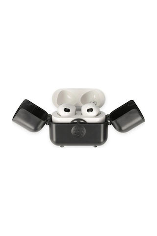 Newface Airpods Uyumlu 3 3.nesil Basmalı Kılıf Csmtex - 17 - Siyah