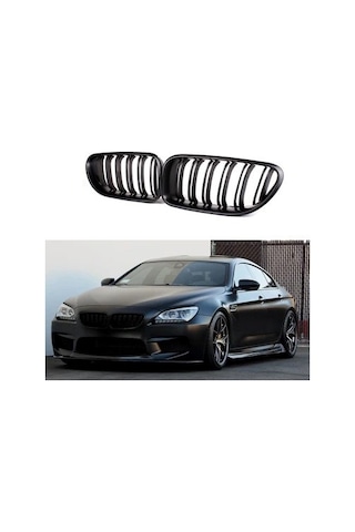 Bmw 6 Serisi F06 M6 Çift Tırnak Böbrek 2012 2018 Parlak Siyah