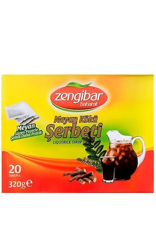 Zengibar Meyan Kökü Şerbeti 320 Gr 20 Adet