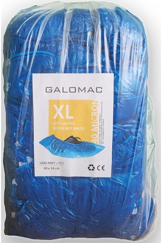 Galomac 40 Mic Lüks Kalın Galoş XL 1000'li