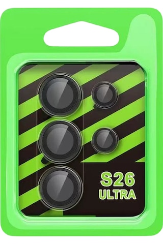Samsung Uyumlu Galaxy S26 Ultra Raze Metal Kamera Lens - Siyah Diğer