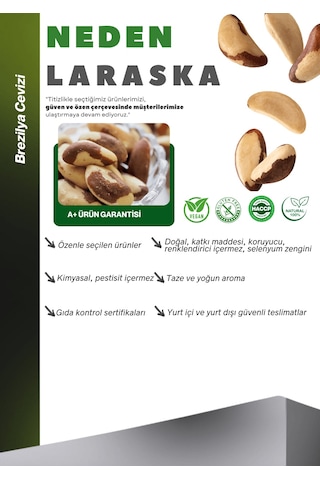 Brezilya Cevizi İçi Yeni Tane 2kg Brazil Nut 2 KG