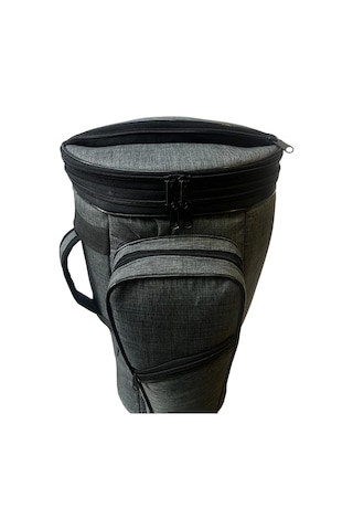 Darbuka Kılıfı Gri Keten Soft Case Profesyonel Kalın Çanta