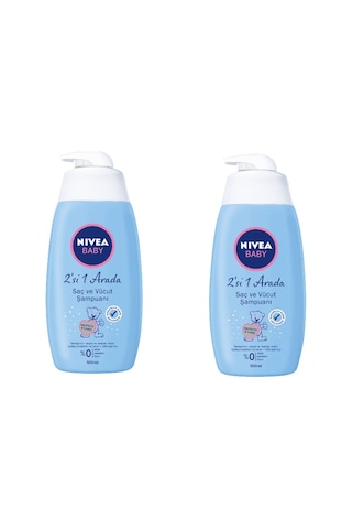 Nivea Baby 2'si 1 Arada Saç ve Vücut Bebek Şampuanı 2 x 500 ML
