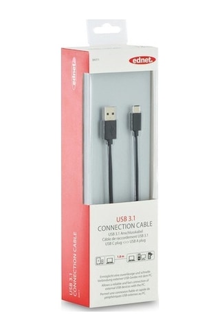 Ednet 84311 Usb Type- C Bağlantı Kablosu 1.8 Metre