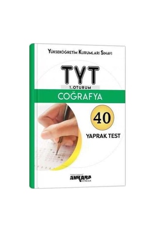 Ankara Yayınları Tyt Coğrafya Yaprak Test 2021-2022