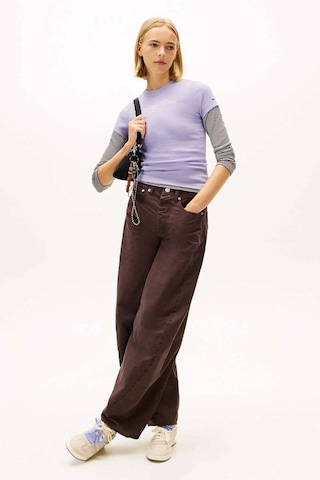 Tommy Jeans Kadın Tişört-dw0dw21838-12818 Mavi