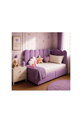 Winflex Yatak Başlık ,duvar Ve Oda Dekorasyon Panel 10adet- 15x100cm Mor 100 x 150 CM